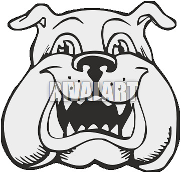 361x346 bulldog clipart images elegant bulldog mascot clipart scarf clipart - Bulldog Mascot Drawing