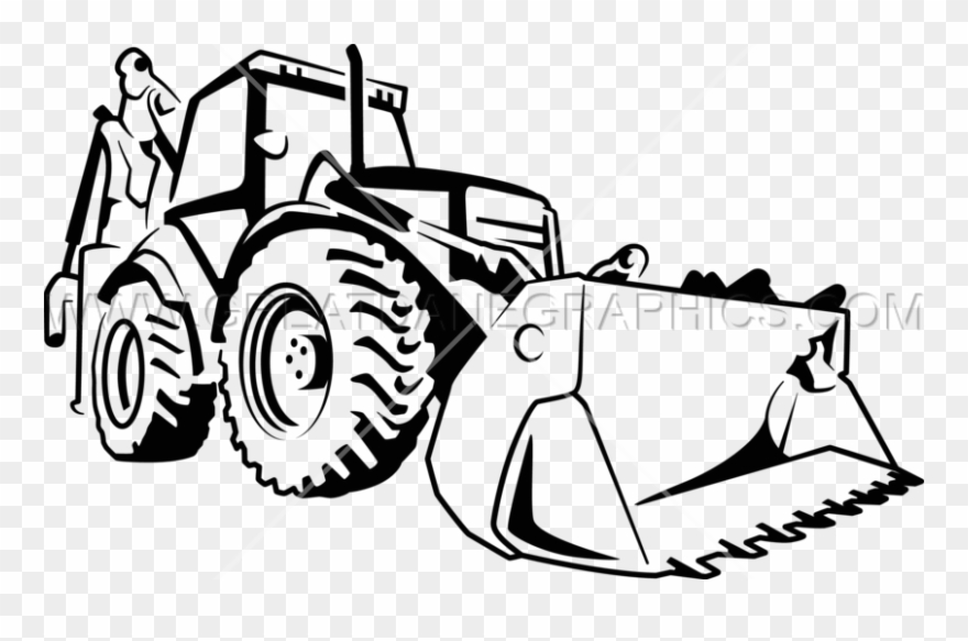880x583 bulldozer black and white clip art freeuse download - Bulldozer Drawing