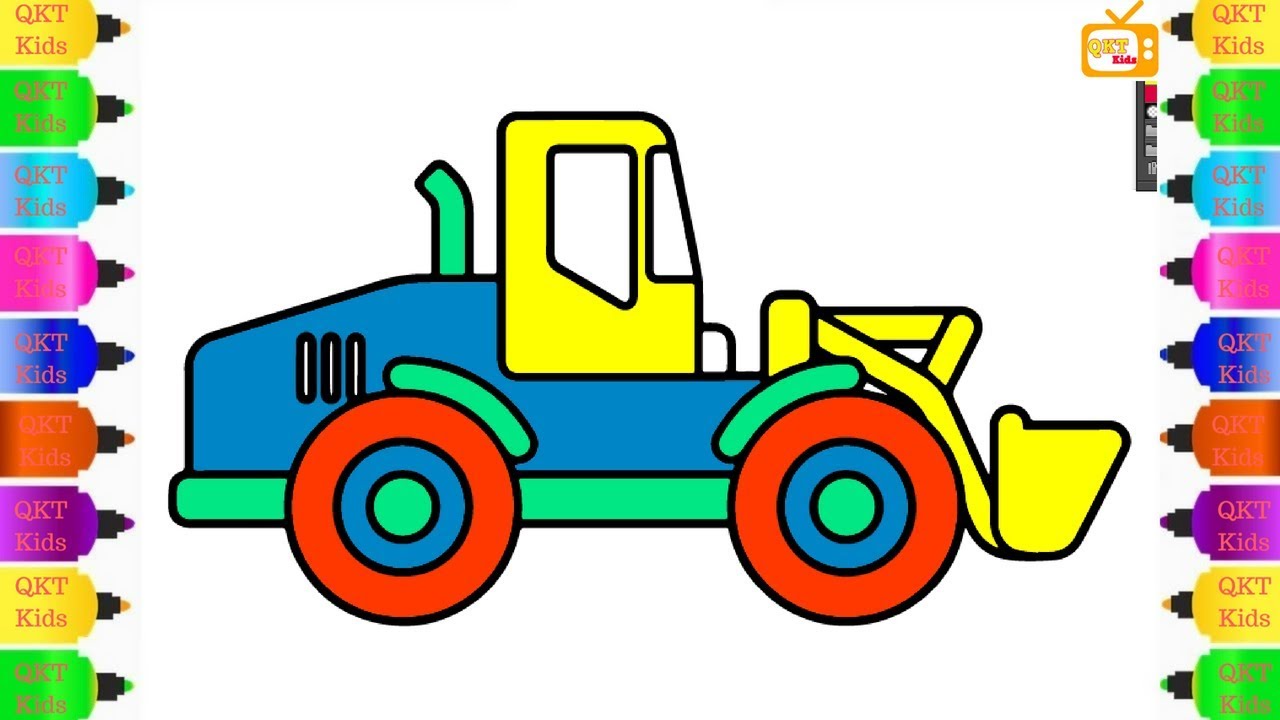 1280x720 how to draw a bulldozer - Bulldozer Drawing