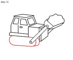 240x198 learn how to draw a bulldozer for kids, step - Bulldozer Drawing