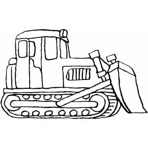 300x300 bulldozer coloring - Bulldozer Drawing