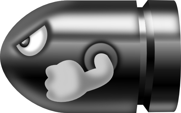 600x375 bullet bill clip art free vector in open office drawing - Bullet Bill Drawing