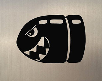 340x270 bullet bill decal etsy - Bullet Bill Drawing