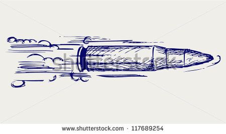 450x267 gun bullet doodle - Bullet Drawing