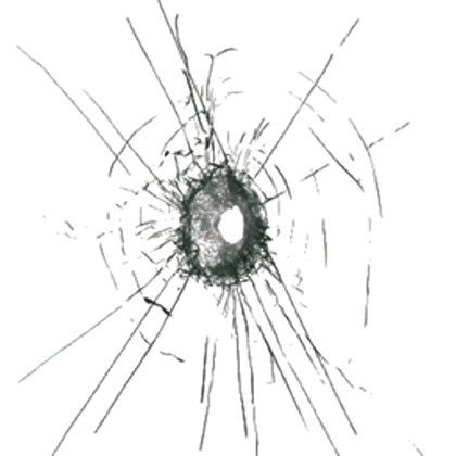 420x420 bullet holes in glass - Bullet Hole Drawing