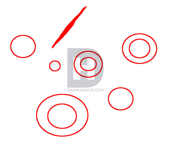 556x465 How To Draw Bullet Holes, Step - Bullet Hole Drawing