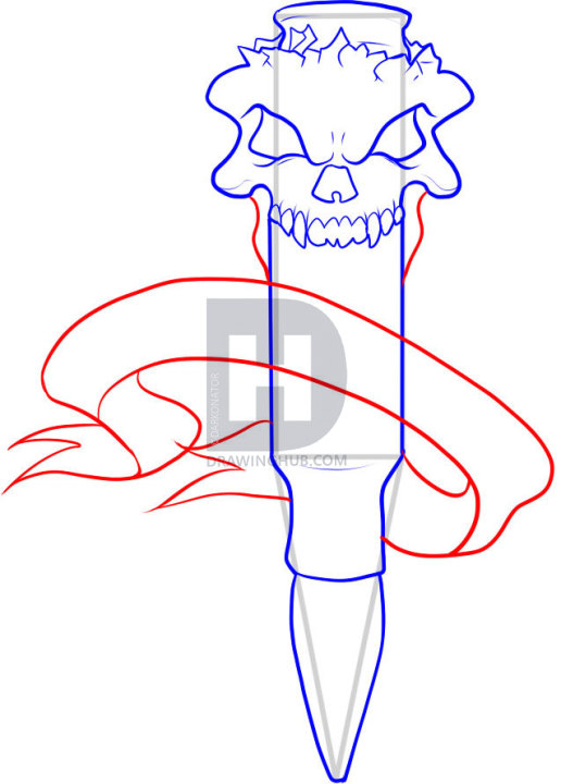 516x720 How To Draw An Ak Bullet, Step - Bullet Shell Drawing