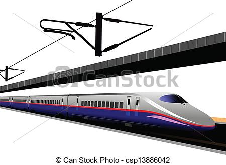 450x329 Shinkansen Bullet Train Vector Illustration - Bullet Train Drawing