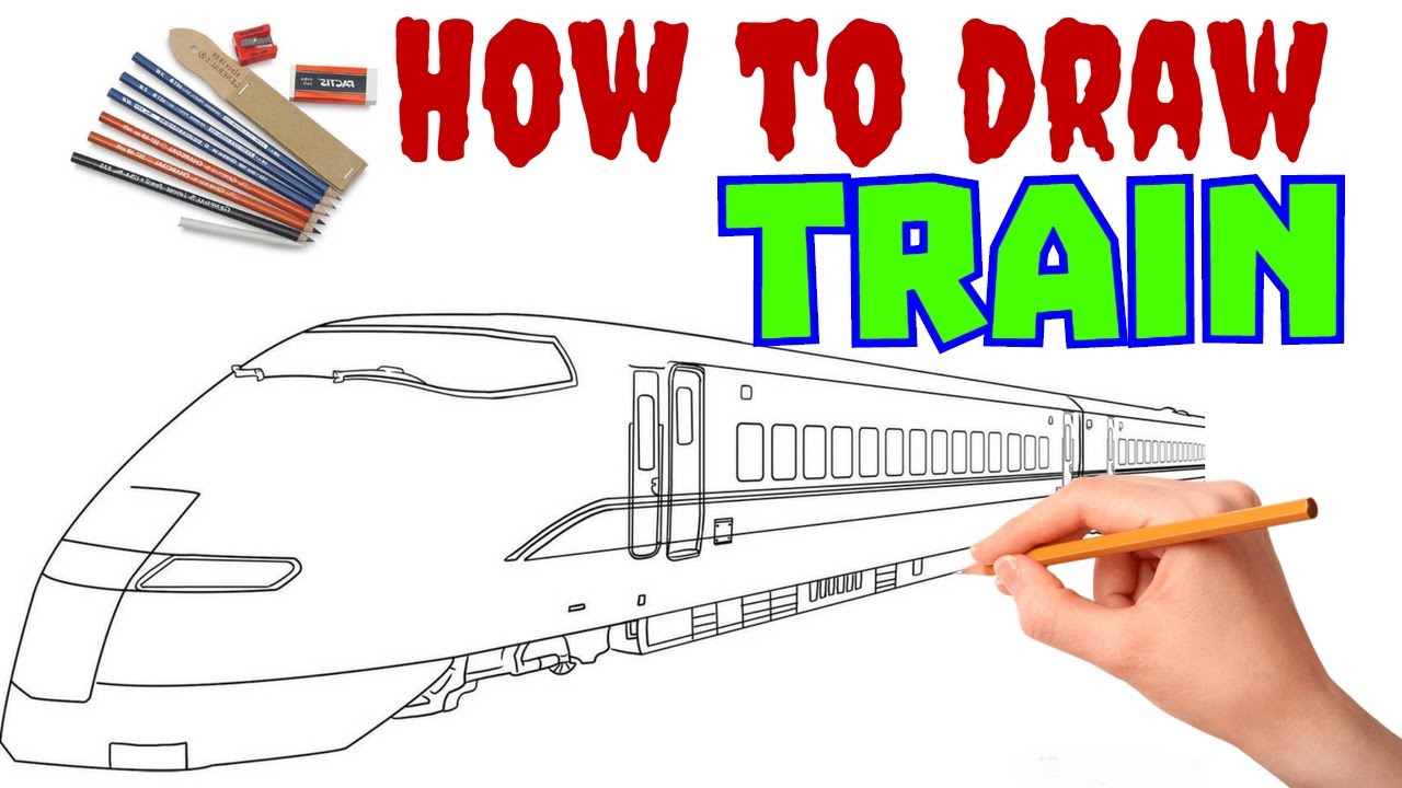 1280x720 To Draw Train - Bullet Train Drawing