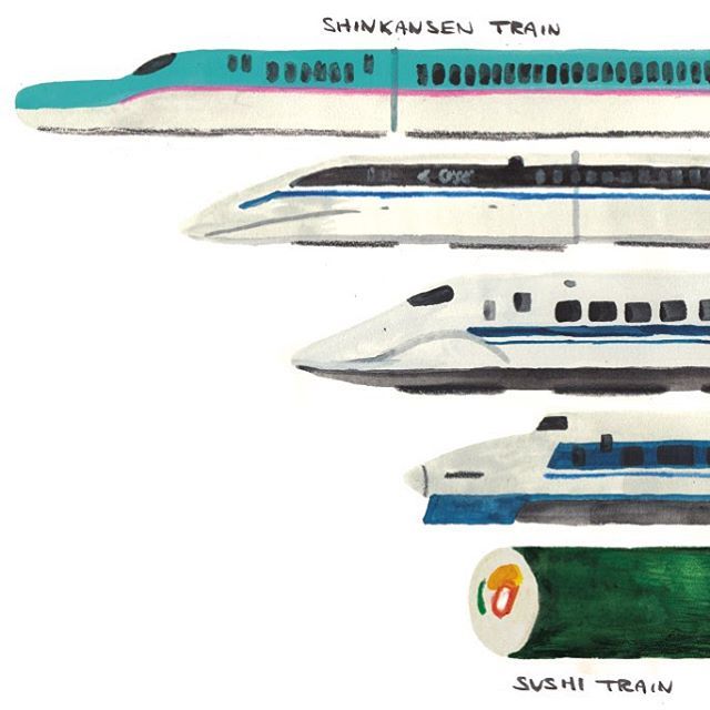 640x640 All Kinds Of Trains - Bullet Train Drawing