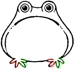 250x230 how to draw frogs with step - Bullfrog Drawing