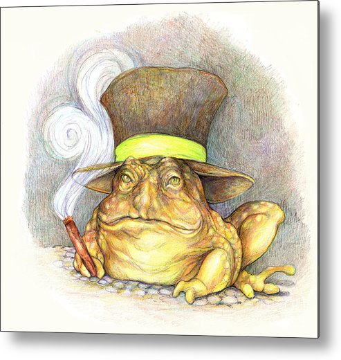 493x520 Jeremiah Bullfrog Metal Print - Bullfrog Drawing