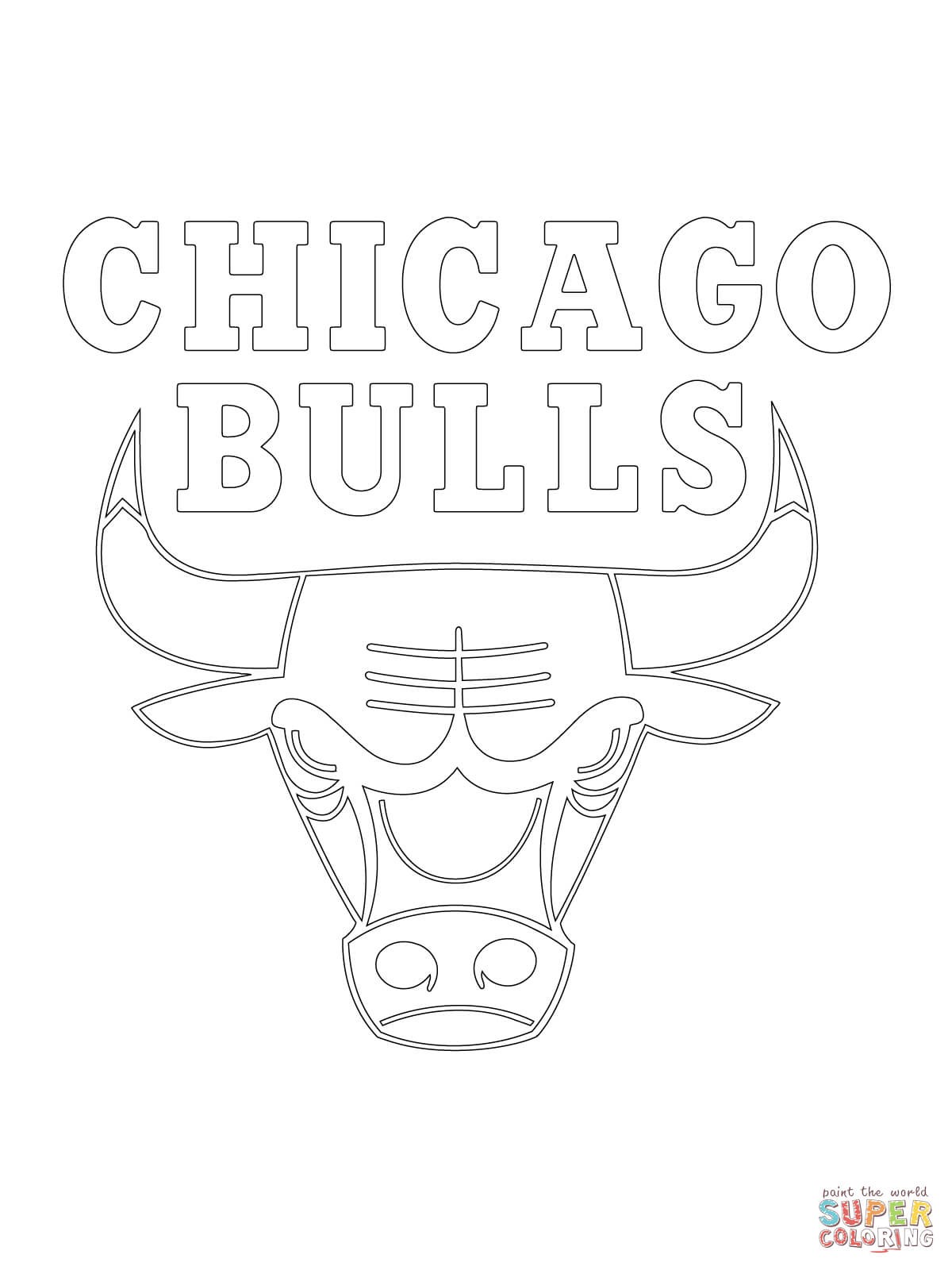 1200x1600 chicago bulls logo coloring - Bulls Logo Drawing