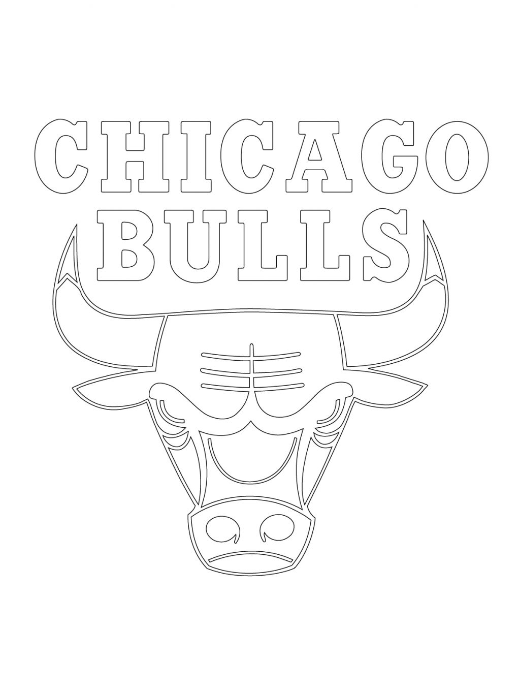 1024x1366 chicago bulls logo drawing - Bulls Logo Drawing
