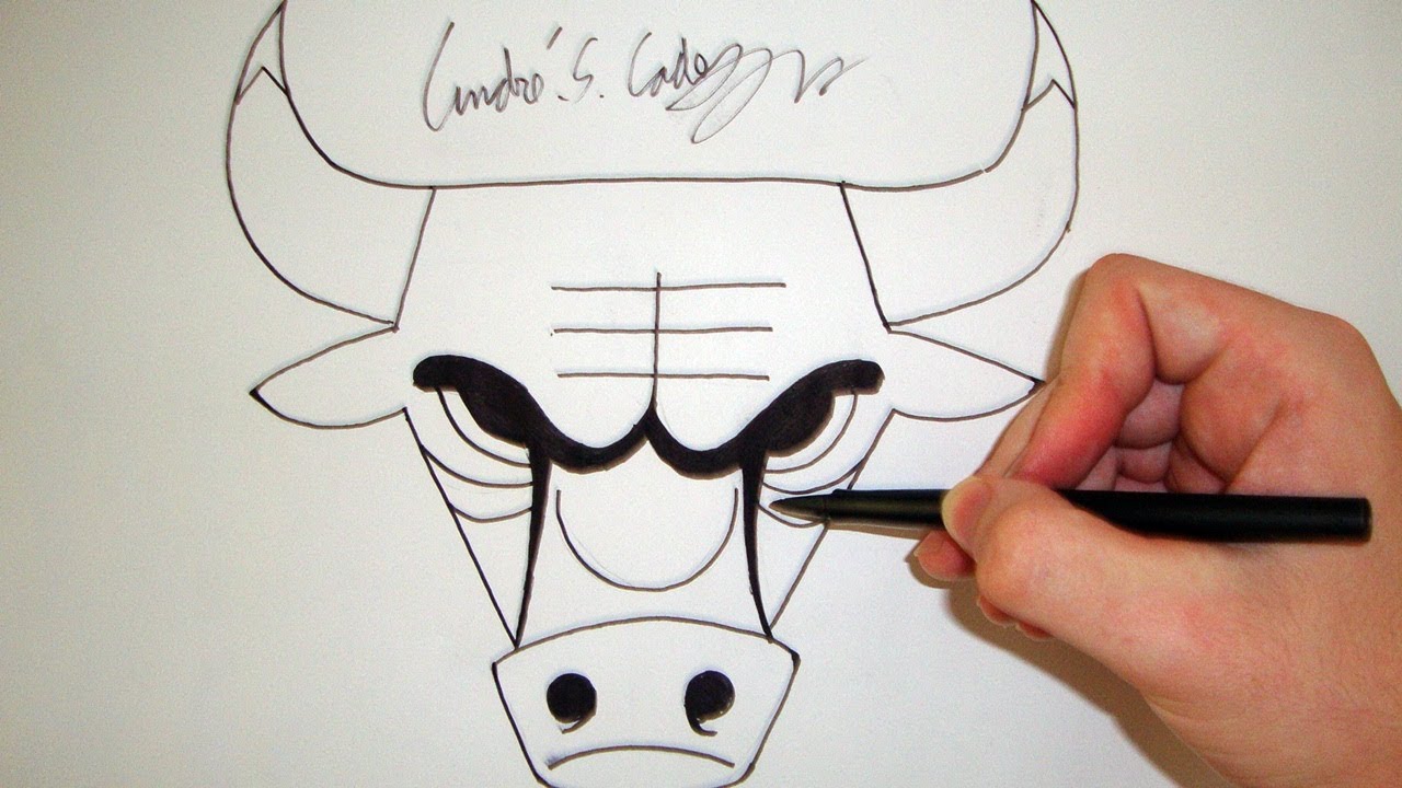 1280x720 como desenhar a logo chicago bulls - Bulls Logo Drawing