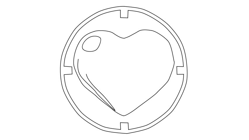 852x480 animated sketch vector drawing doodle stock footage video - Bullseye Drawing