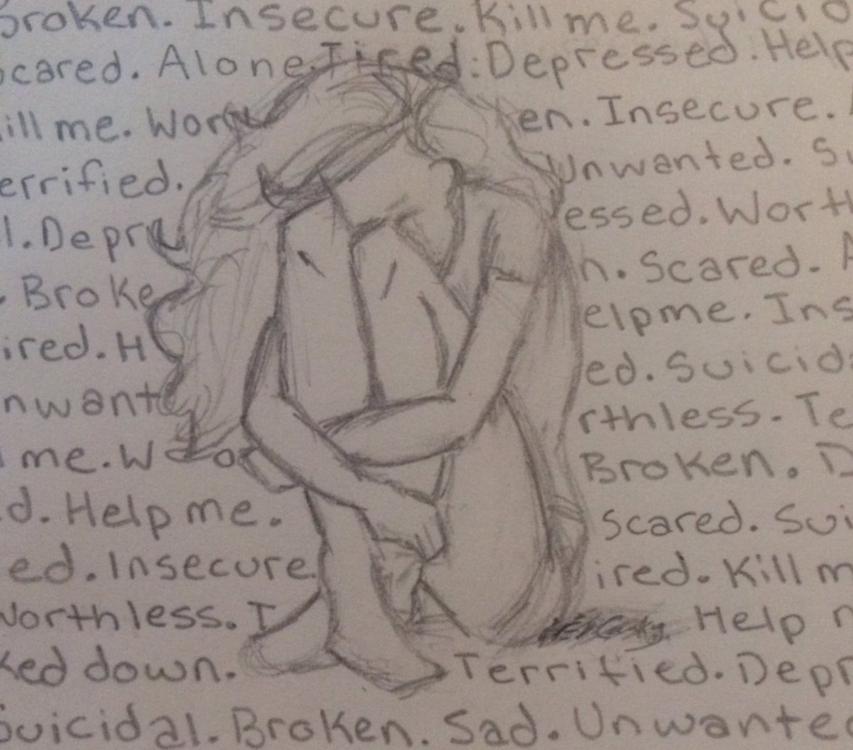 1200x1055 eilis cawley { pb } on twitter my drawing representing - Bullying Drawing