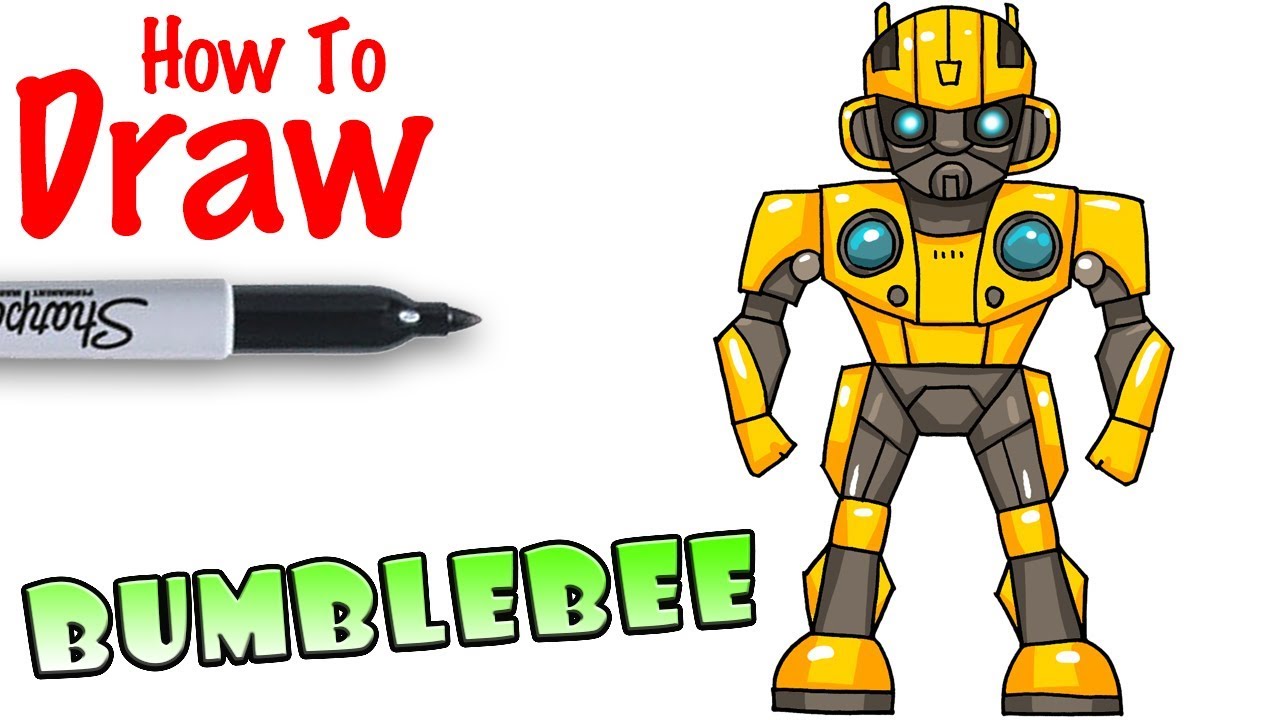 1280x720 How To Draw Bumblebee - Bumble Bee Drawing