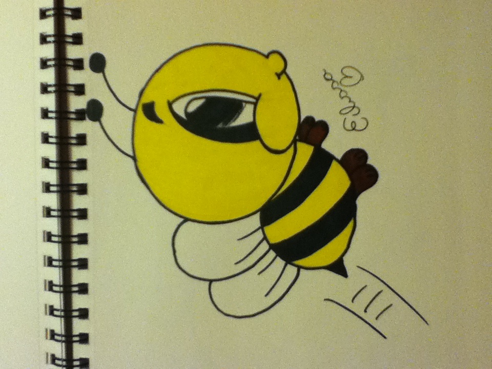 960x720 Cartoon Bumble Bees Group With Items - Bumble Bee Drawing Cartoon