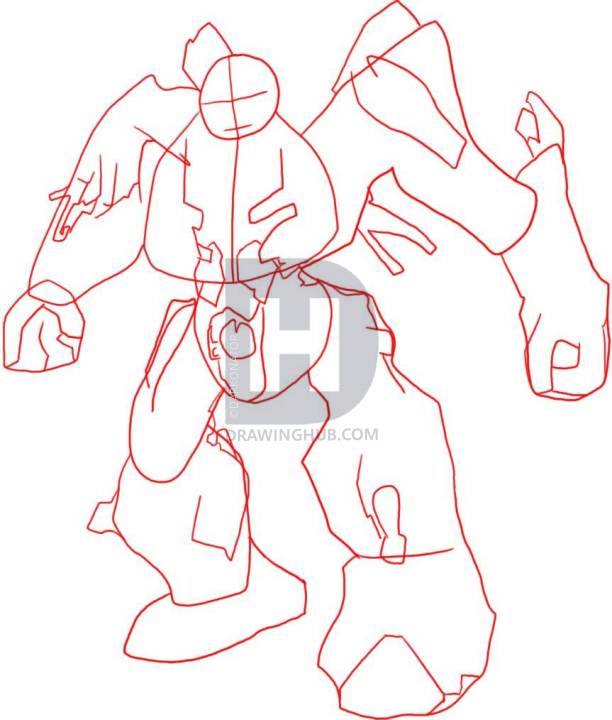 612x720 how to draw bumblebee, step - Bumblebee Line Drawing