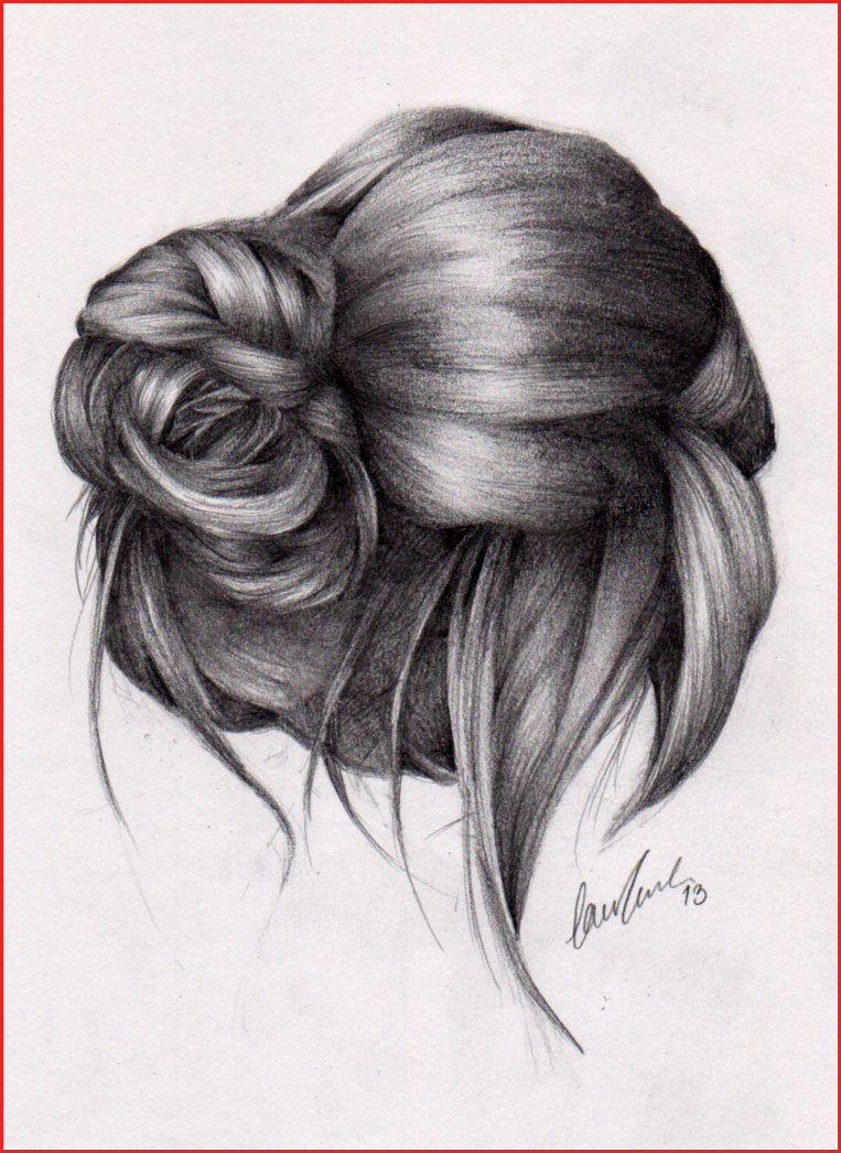 763x1046 female hairstyles drawing just love that side bun these - Bun Drawing