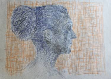 375x265 girl with bun drawing - Bun Drawing