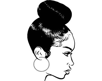 340x270 hair bun drawing etsy - Bun Drawing