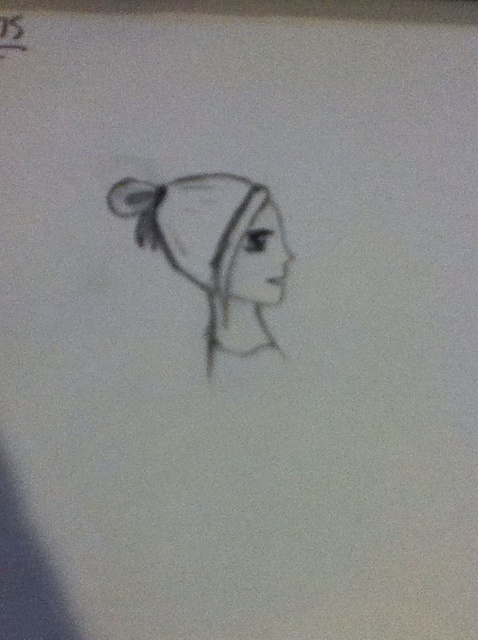 478x640 how to draw a hair bun - Bun Drawing