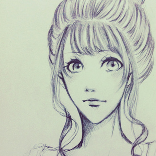 320x320 Oc Drawing I Decided To Draw Rather Than Take Notes^^ - Bun Drawing