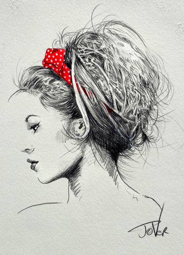375x519 bardot bun drawing - Bun Drawing