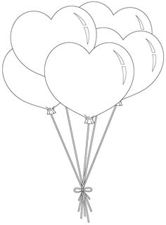 236x319 Birthday Balloon Template Printable Free Coloring Pages On Art - Bunch Of Balloons Drawing