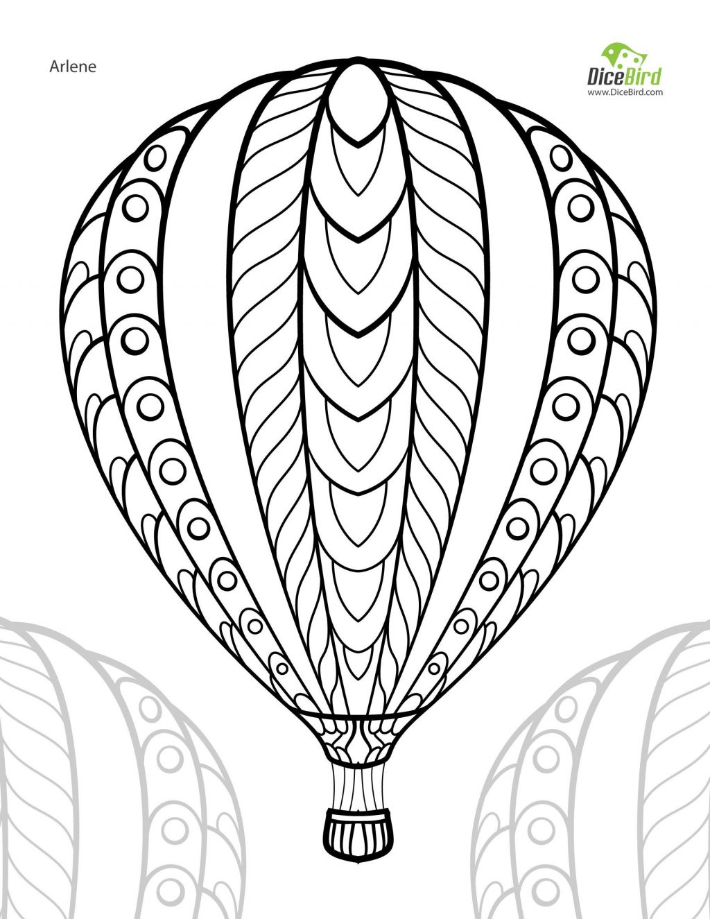 580 Coloring Pages With Balloons  Images