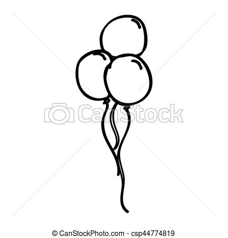 450x470 Huge Collection Of 'balloons Drawing' Download More Than - Bunch Of Balloons Drawing