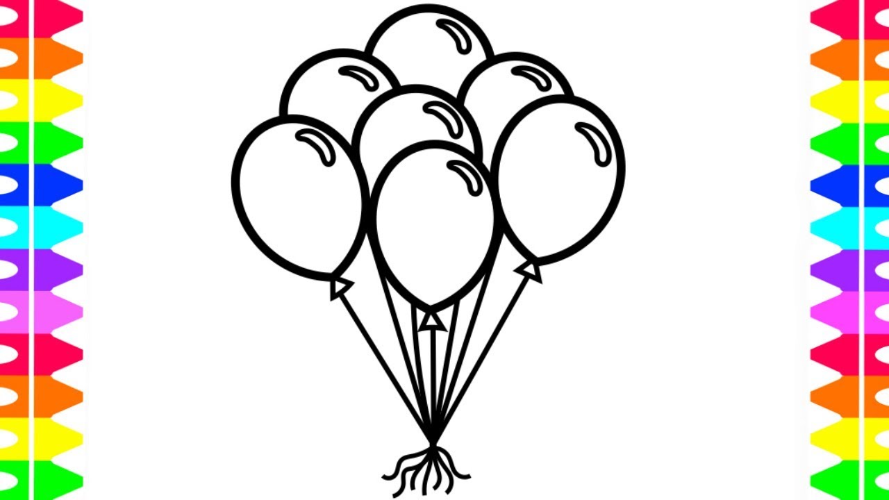 Bunch Of Balloons Drawing at Explore collection of