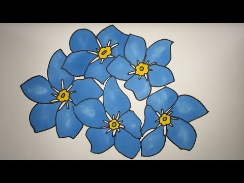 480x360 How To Draw A Bunch Of Flowers Step - Bunch Of Flowers Drawing