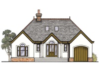200x147 bungalow with hipped roof homebuilding renovating - Bungalow Drawing