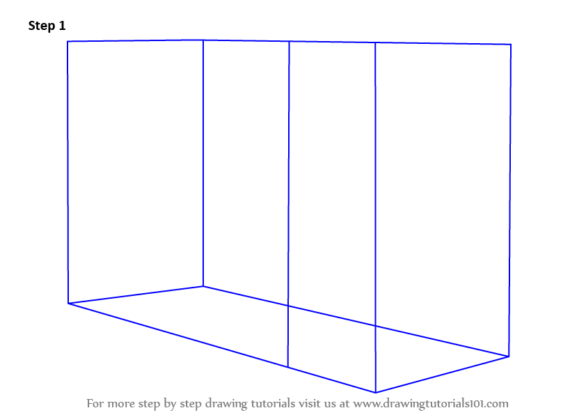 842x596 Learn How To Draw A Bunk Bed - Bunk Bed Drawing