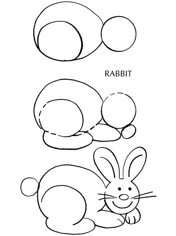 560x750 Bunny Rabbit Drawing Tutorial Learn To Draw - Bunny Drawing Easy