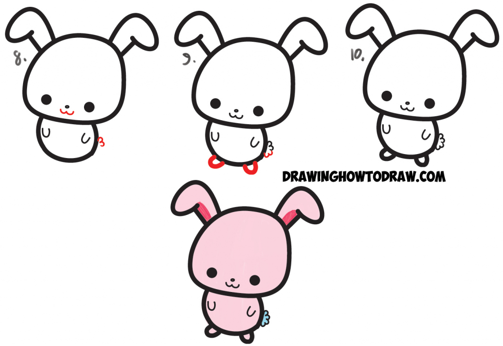 1024x705 Easy Bunny Drawings - Bunny Drawing Easy