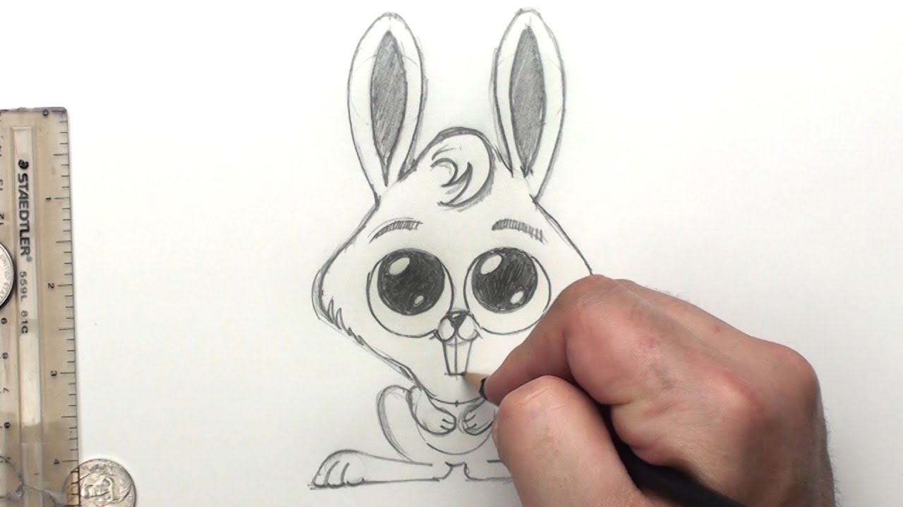 1280x720 How To Draw A Bunny Rabbit - Bunny Drawing For Kids