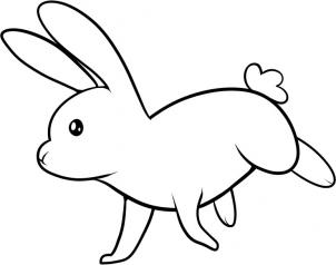 302x238 How To Draw How To Draw A Rabbit For Kids - Bunny Drawing For Kids