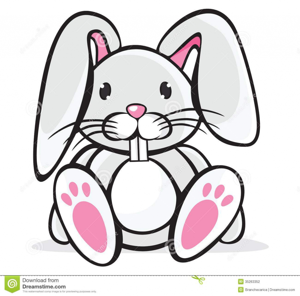 1024x1012 Rabbit Clipart For Kids Great Free Clipart, Silhouette, Coloring - Bunny Drawing For Kids