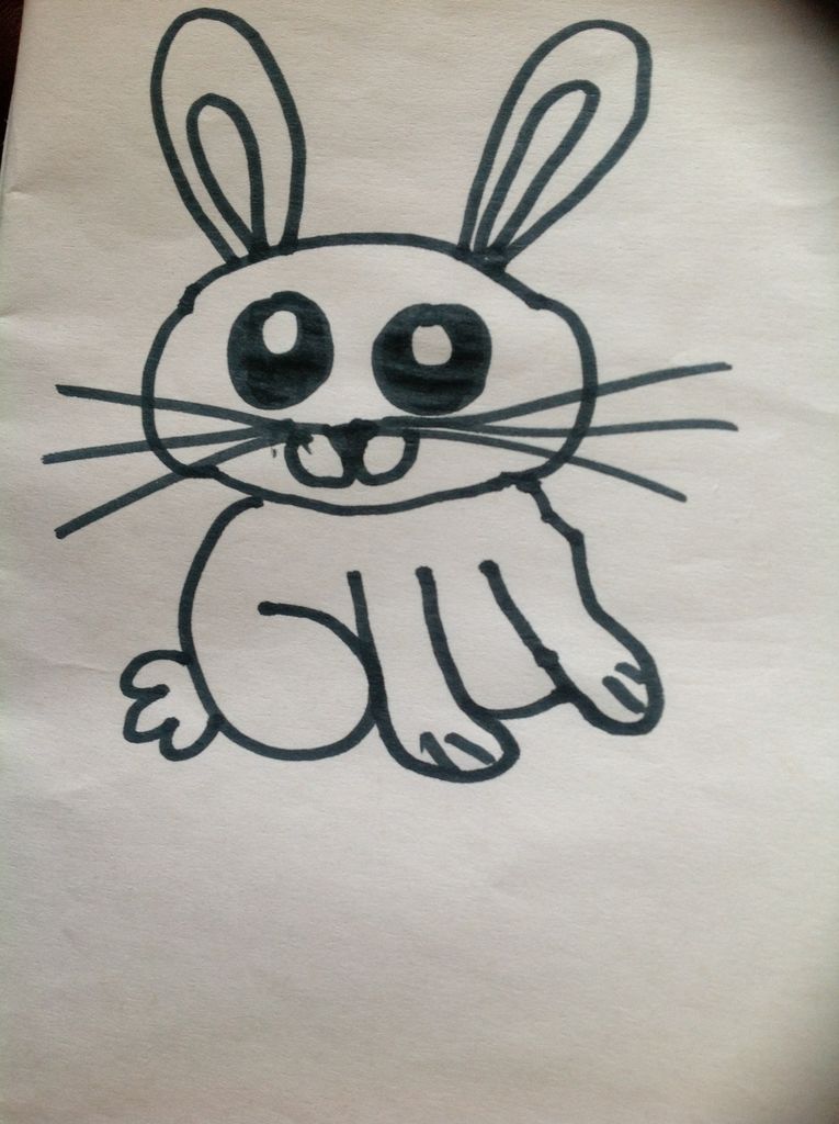 765x1024 How To Draw A Cute Cartoon Bunny Steps - Bunny Drawing Images