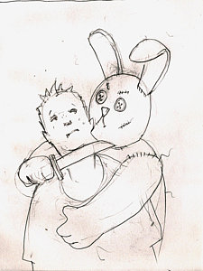 225x300 Rabbit Drawings Fine Art America - Bunny Drawing Images