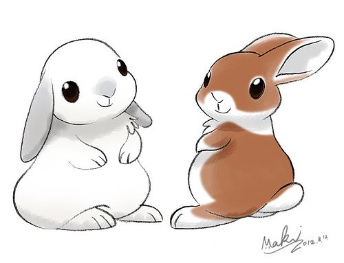 500x383 Bunny Easy To Draw - Bunny Drawing Images