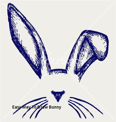 380x400 easy way to draw bunny easter bunny ears vector - Bunny Ears Drawing