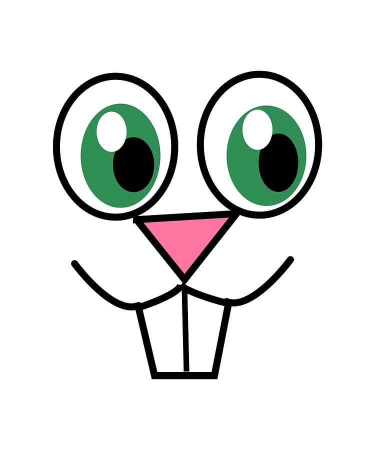 750x900 Cute Easter Bunny Face Drawing - Bunny Face Drawing