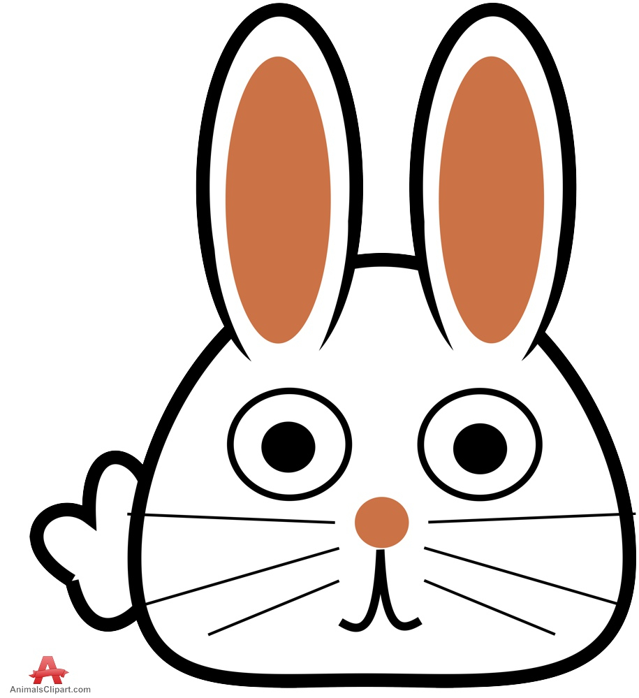 915x999 drawing of a bunny face drawing of rabbit face clipart logo free - Bunny Face Drawing