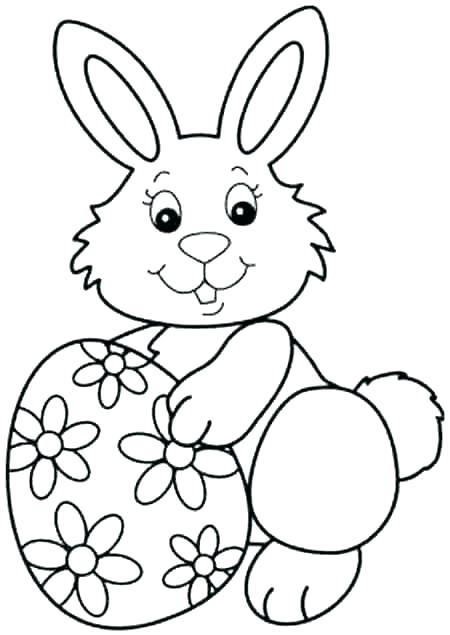 450x635 Easter Rabbit To Colour Easter Bunny Face Drawing - Bunny Face Drawing