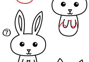 300x210 How To Draw A Easy Bunny Step - Bunny Face Drawing
